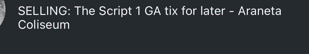 glnnmark's tweet image. #TheScriptSatellitesWorldTour 

PM lang po sa interested