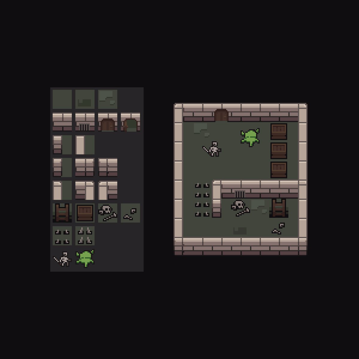 Sehep_pxl (@sehep_pxl) on Twitter photo Task : pixel a small tileset for a #Dungeon. Restriction: Each tile must be 16x16 or less.
I reworked my dungeon to adapt it to a 16x16 tileset, it was very instructive, I'm happy ~
<a href="/Pixel_Dailies/">Pixel Dailies</a>
#pixel_dailies #pixelart Task : pixel a small tileset for a #Dungeon. Restriction: Each tile must be 16x16 or less.
I reworked my dungeon to adapt it to a 16x16 tileset, it was very instructive, I'm happy ~
<a href="/Pixel_Dailies/">Pixel Dailies</a>
#pixel_dailies #pixelart