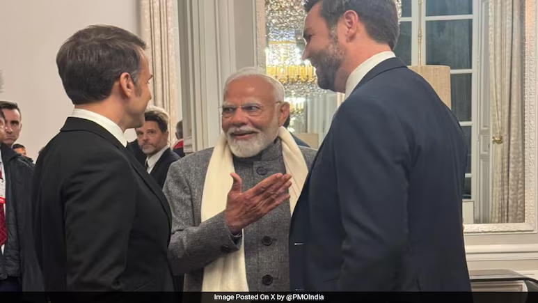 NDTVWORLD's tweet image. Watch: PM Modi Shares Light Moment With JD Vance Ahead Of US Visit ndtv.com/world-news/wat…

#PMModiInParis