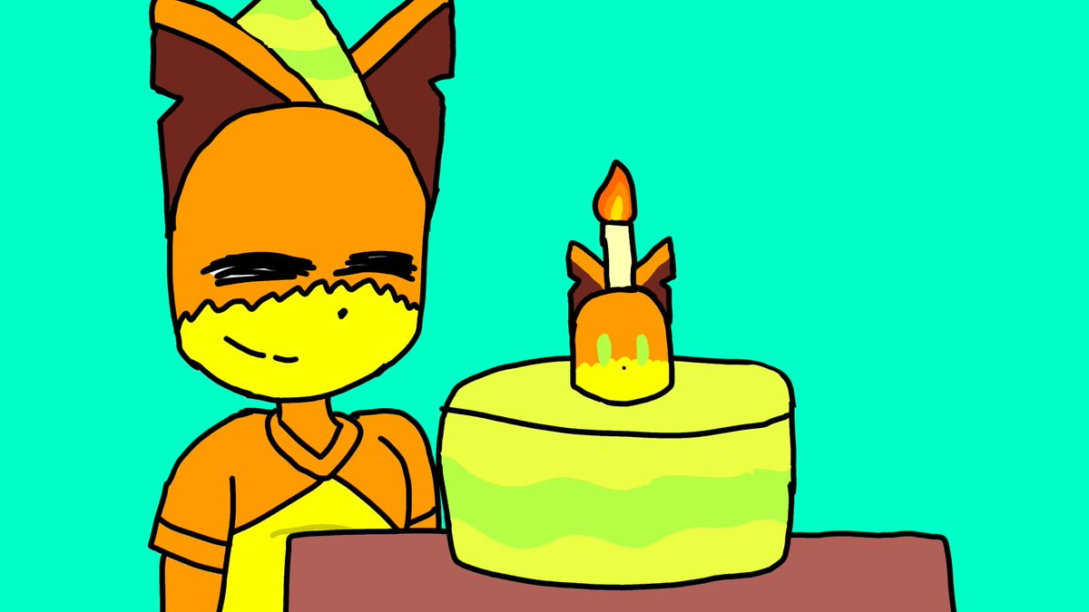 Made this for cellebrate my bday!! 
🎉🎉
#oc #birthday #art #drawing #bday