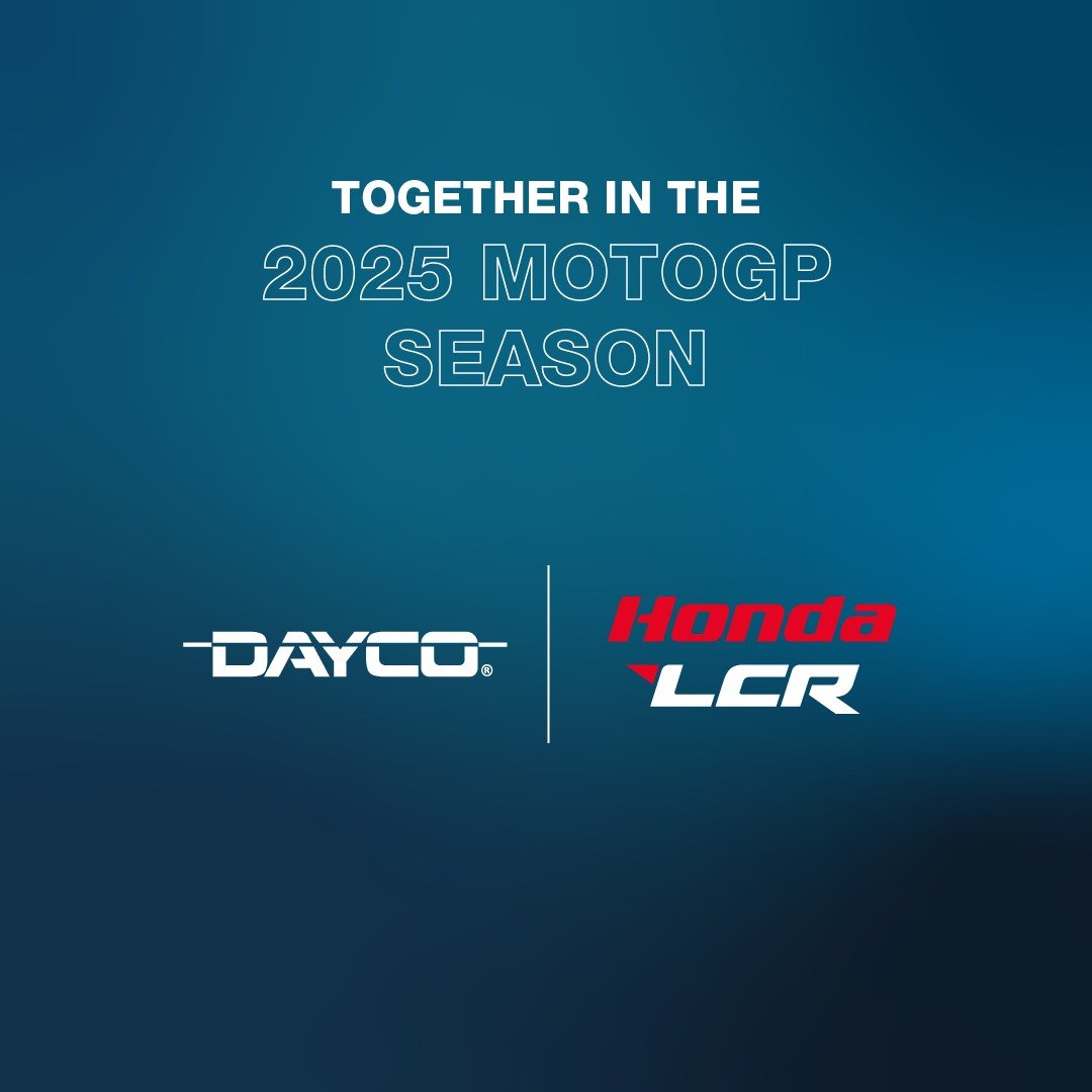 We’re thrilled to announce our partnership with <a href="/lcr_team/">LCR Team</a> for the 2025 <a href="/MotoGP/">MotoGP™🏁</a> season!

For more info click here: dayco.com/.../dayco-and-…

#Dayco #MoveForwardAlways #MotoGP #LCR
