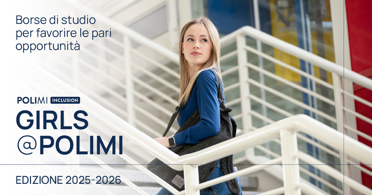Il Politecnico di Milano lancia l’edizione 2025 di Girls@Polimi, l’iniziativa pensata per avvicinare le ragazze alle materie STEM. 30 borse di studio disponibili per studentesse che si immatricoleranno a corsi di Laurea in ingegneria con bassa presenza femminile.