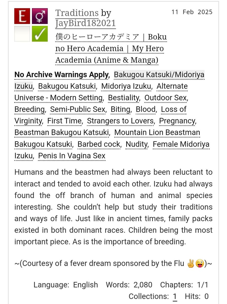 JayBird182021's tweet photo. #bkdk #bkfemdk #beastmen #nsfw #breeding #beastmankatsuki #femaleizuku #humanizuku #modernau #outdoorsex #semipublicsex #biting #crossbreeding
https://t.co/wJCNNBGPBP https://t.co/myFHhr8qKU