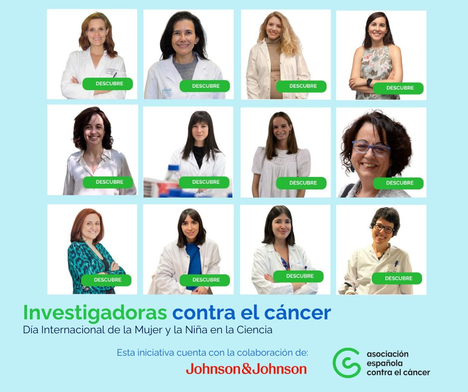 #DíaMujeryNiñaenlaCiencia 
Te presentamos 12 investigadoras que han perseguido su sueño hasta conseguir que con su trabajo se consiga superar el 70% de supervivencia en cáncer. ¡Gracias a todas ellas! 
Descúbrelas  👇  view.genially.com/67a07a9051e107…
Colabora Johnson&amp;Johnson