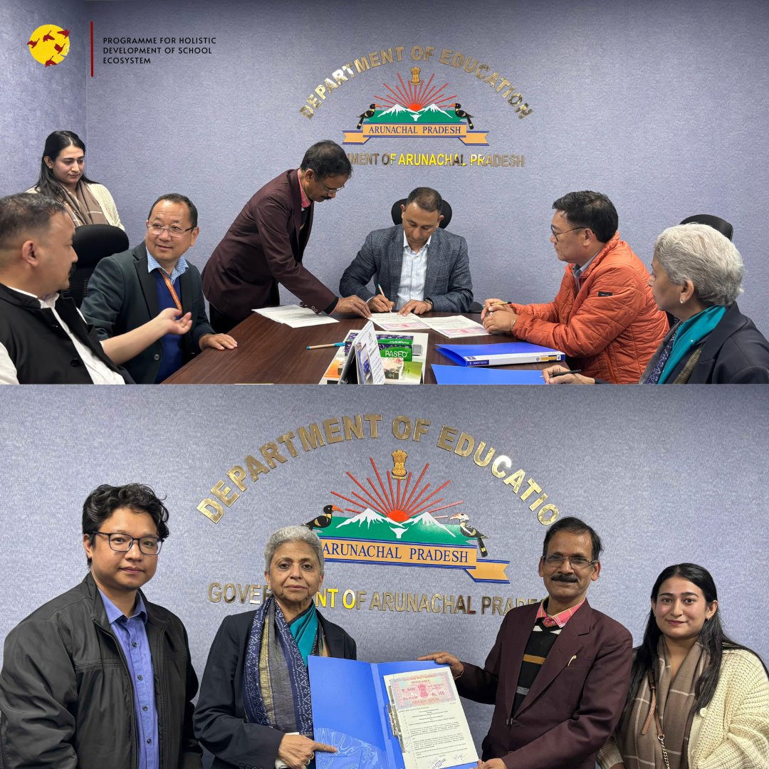 Adhyayan Foundation (@aqefadhyayan) on Twitter photo We’re excited to announce our partnership with
<a href="/Education_ArP/">Department of Education, Arunachal Pradesh</a> , Government of Arunachal Pradesh! This partnership will enable the holistic development of the school ecosystem, with a special focus on strengthening school complexes.
#agoodschoolforeeverychild We’re excited to announce our partnership with
<a href="/Education_ArP/">Department of Education, Arunachal Pradesh</a> , Government of Arunachal Pradesh! This partnership will enable the holistic development of the school ecosystem, with a special focus on strengthening school complexes.
#agoodschoolforeeverychild