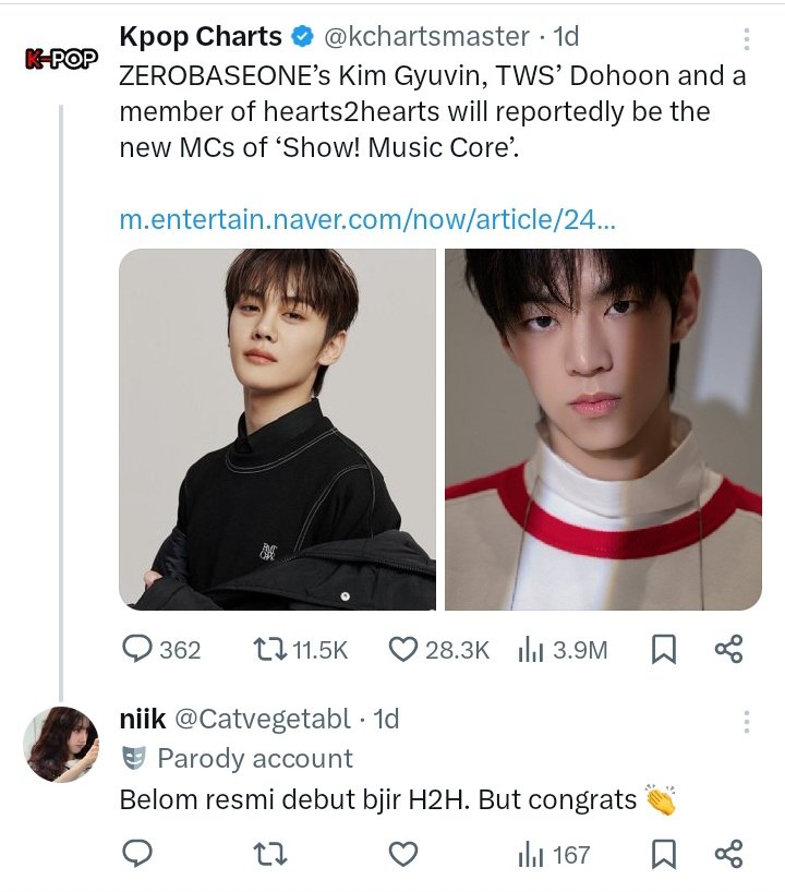 ningsapphic's tweet photo. mau nambahin. pas minju jadi mc, sm stans jadi party pooper. ngasih backhanded compliments seakan-akan minju ngga capable and calling her ‘mc dynasty’ as if she didn’t go through auditions, padahal jd mc di mubank ada audisinya. so if she got the job, that means she’s qualified. https://t.co/kRc7elzbQu