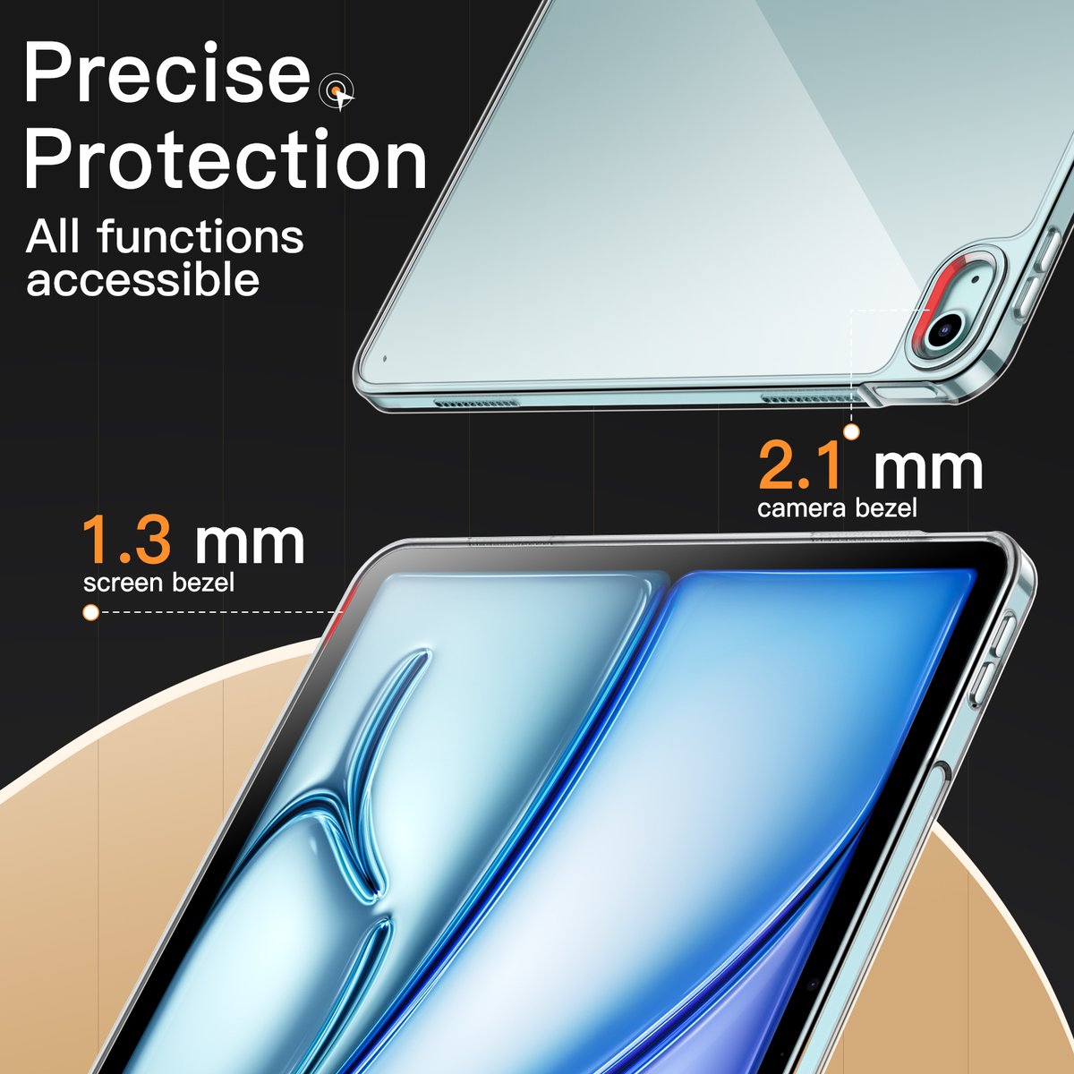 JETech_US's tweet image. Clear Case for iPad Air 13-Inch M2 (2024)🎇🎇🎇
Designed with higher bezels than the screen and camera, effectively resist surface scratches when being put face down🎈
#iPadAirCase
From: amzn.to/417Rzsa
Shop: amzn.to/45yaNHM