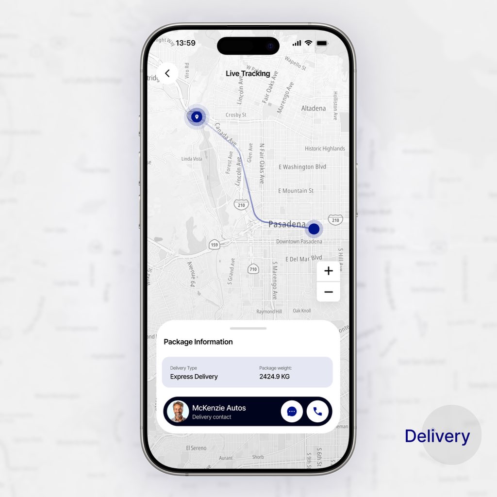 _Oluwamayomikun's tweet image. DAILY UI CHALLENGE

Day 8: Shipment Mobile App

Mobile application that allows users to manage and track their shipments to their preferred locations.

Font: Inter 
Color Code: #000080

#shipment #cargo #delivery #automobile #package #uiux #figma #productdesign @UxThrive