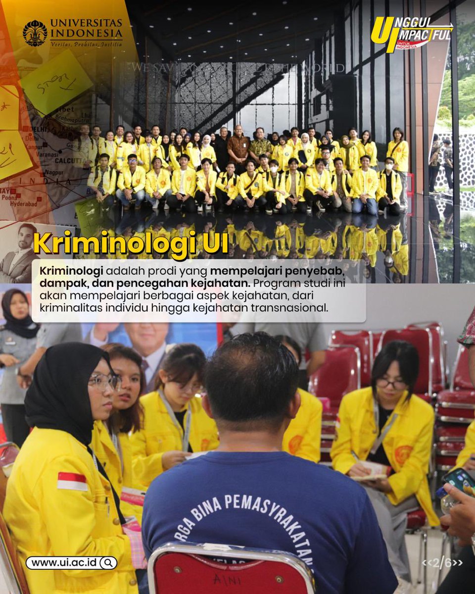 univ_indonesia's tweet image. Halo, Sobat UI!

Belum lama ini FISIP UI memperingati dies natalisnya yang ke-57. Kalian tau kah, bahwa salah satu prodinya merupakan prodi yang tergolong langka dan menawarkan peluang besar untuk memahami fenomena sosial juga kriminal yang terjadi di masyarakat lho!👮‍♂️🚔