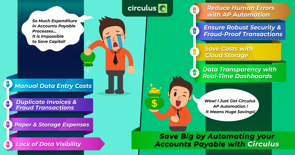 CirculusTech's tweet image. There’s a crying need for an Automation Solution. Give a Thumbs Up to Circulus and pile up Smart Ways to Save More because a Penny Saved is a Penny Earned. Visit: circulus.io
#SaveCapital #DigitalInvoices #AutomateAP #AccountsPayable #APAutomation