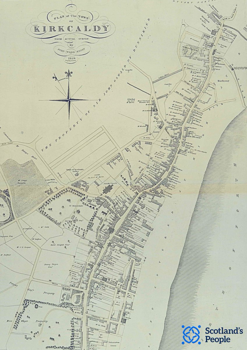 Plan of the town of Kirkcaldy in Fife, 1824.

Kirkcaldy’s long high street can be seen, although the Lang Toun was perhaps shorter then!

Search thousands of historic maps, plans, surveys, technical drawings and much more from our collections online 👇

bit.ly/MapsPlansSP