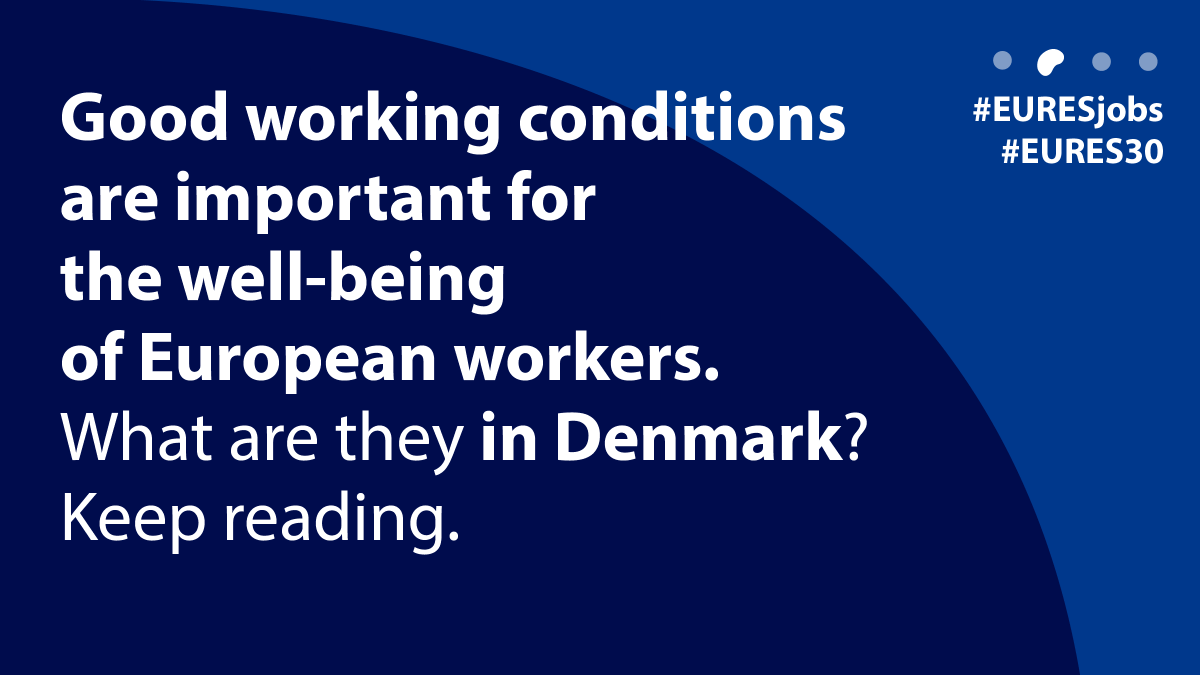 EURESJob's tweet photo. 🇩🇰 Did you know Danish companies have flat hierarchies, letting even juniors share ideas with the CEO?
Check the visuals for more info on working conditions in Denmark 👇
📌 Follow #WorkInDenmark on EURES channels.
Visit the EURES portal ➡️ https://t.co/qwYVEo7WGW
#EURESJobs https://t.co/DobPfJILkG