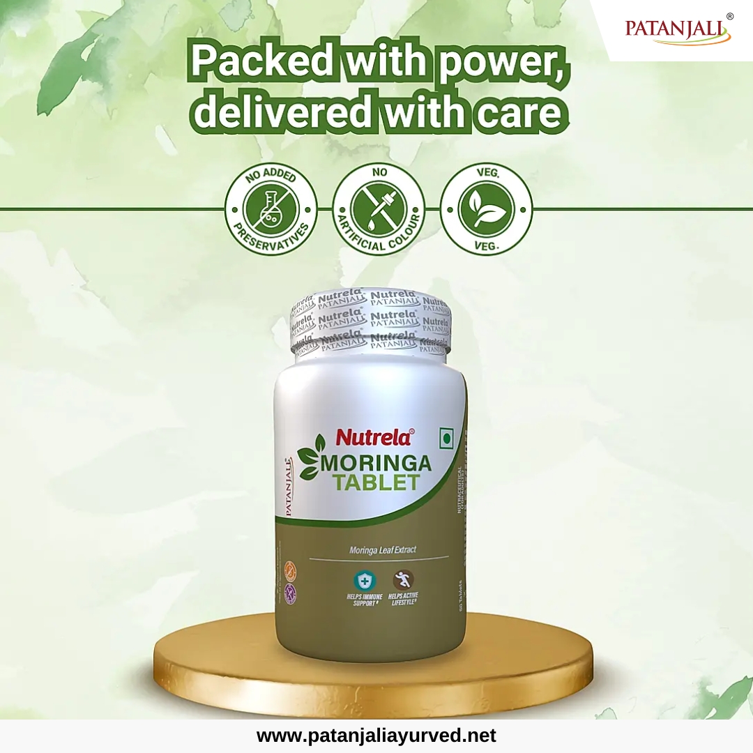 PypAyurved's tweet photo. Introducing Patanjali Nutrela Moringa Tablets which is an uniquely formulated with an impressive Moringa leaf extract, ensuring a rich source of essential vitamins, minerals, and antioxidants.
#PatanjaliProducts #Nutrela #MoringaTablets https://t.co/NK7FKjhSTK