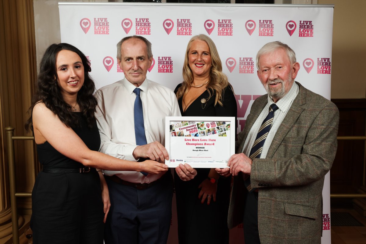 Live Here Love Here (@isupportlhlh) on Twitter photo The <a href="/fermanaghomagh/">Fermanagh & Omagh District Council</a> Champion Award Winner is..
Omagh Mens Shed
And the runner-up is Trillick Community Group The <a href="/fermanaghomagh/">Fermanagh & Omagh District Council</a> Champion Award Winner is..
Omagh Mens Shed
And the runner-up is Trillick Community Group