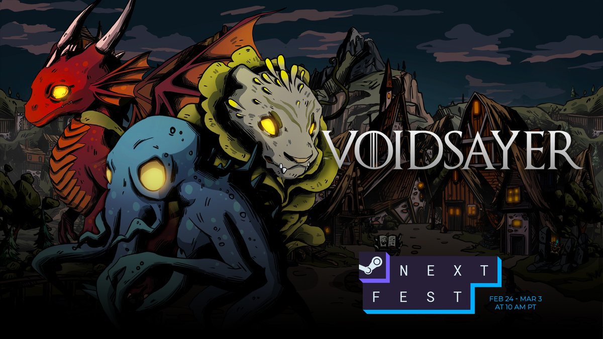 🚀 We're joining #SteamNextFest! 🚀

You'll soon be able to try the demo, dive deeper into the world of Voidsayer, and share your thoughts.
Stay tuned – more details coming soon!