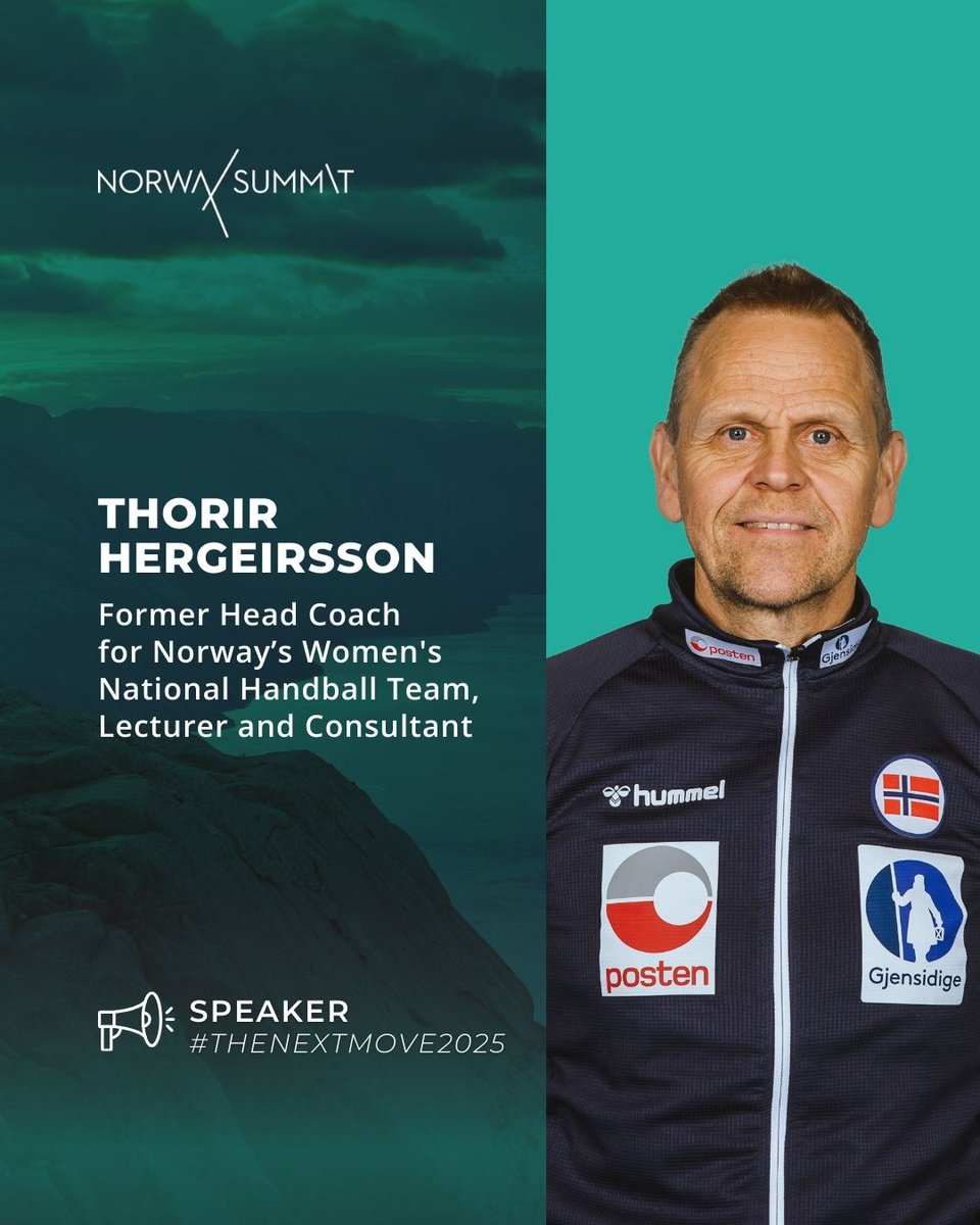 🎤 New speaker: Meet Thorir Hergeirsson – one of the greatest handball coaches of all time! 🏆🤾🏻‍♀️

Learn from his expertise in leadership, performance &amp; winning culture at #TheNextMove2025 🎤

🗓️ June 4 @fiskepiren, Stavanger
🐤 Early Bird tickets: norwaysummit.no