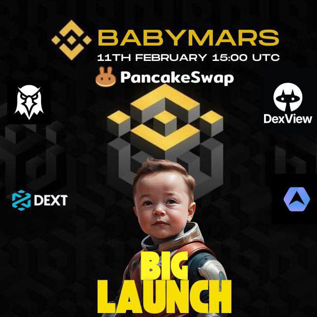 MEMEGEMS_X's tweet photo. $BABYMARS - BSC 
@BabyMarsbsc 

Kèo cũ khá fomo với mức X to ,kèo này hnay chắc cũng sẽ có lợi nhuận
Ae canh entry vào nhé, mình nghĩ sẽ có god candle

Sẽ launch vào 15 utc (22h vn) ngày 11/2/2025

🚀CLAIM YOUR TOKENS NOW: https://t.co/N52nv9Xf4Y

📄 CA: 0xd248c995e0e66F1Ca51d2E56B4C91EdbFF433Fbc

🐱DEXVIEW : //www.dexview.com/bsc/0xd248c995e0e66F1Ca51d2E56B4C91EdbFF433Fbc

⭐️ The future of Baby Mars on BSC starts now. Get ready.🌙

#BabyMars #BSC #CryptoLaunch #CryptoRevolution #DeFi #NextBigThing

Website: https://t.co/loK3fWqet1
Twitter: https://t.co/K6ksx2R7hN
TG: https://t.co/xn6gxI9gZi