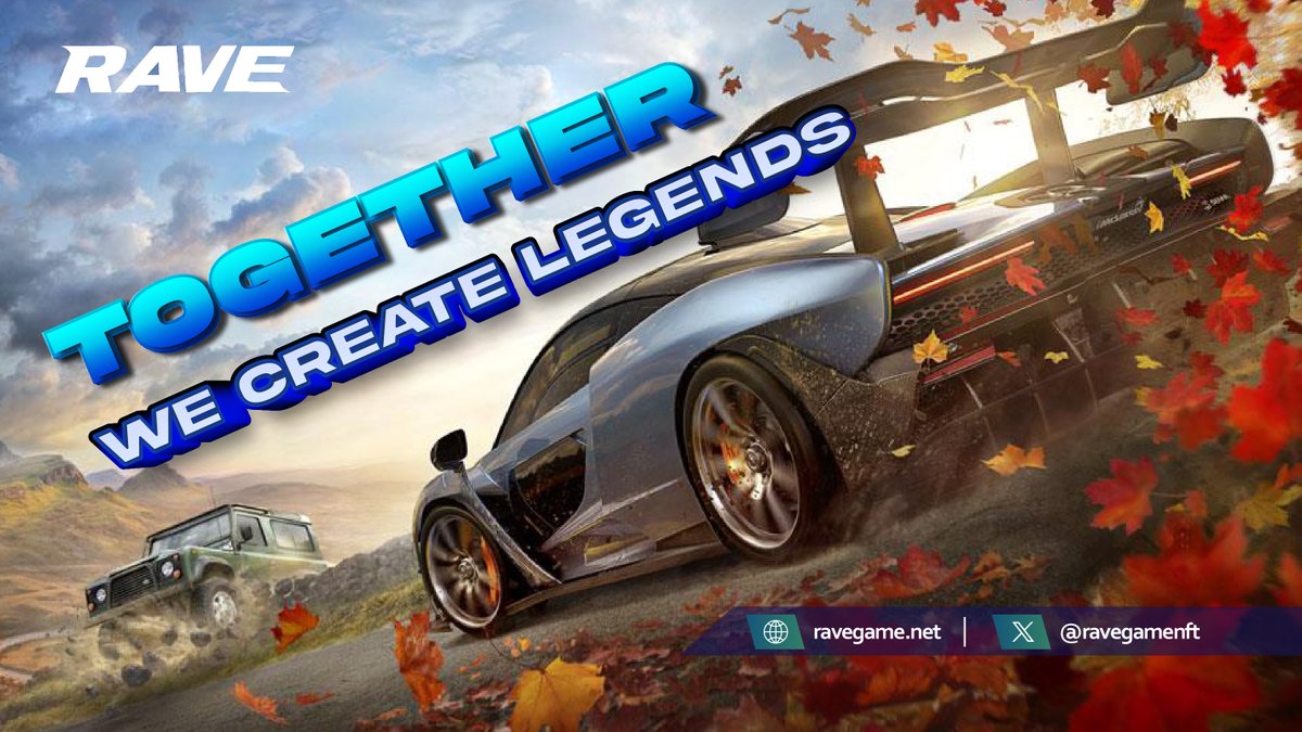 GM Ravers, get up and get ready!!🔥

Together, we'll conquer any challenge. Let's make it epic🏁🏎💨
#Rave #Web3Games