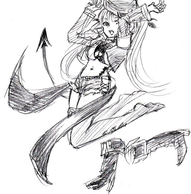 狂骨ママらくがき。適当に描き始めたので頭が切れた。しかし属性盛りすぎキャラ。悔しいが認めざるを得ない。
#鵺の陰陽師 