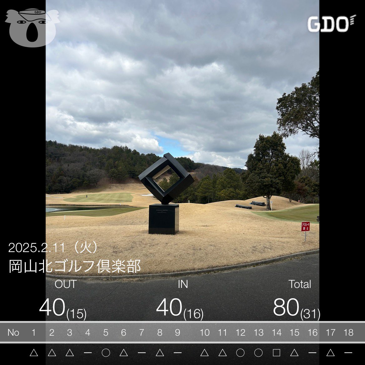 aratyan2's tweet photo. いつものメンバーとの
ホームコース⛳️
後ひとつが難しいです😓
ベストは１つ更新しました❗️ https://t.co/Z91N2Atz5a