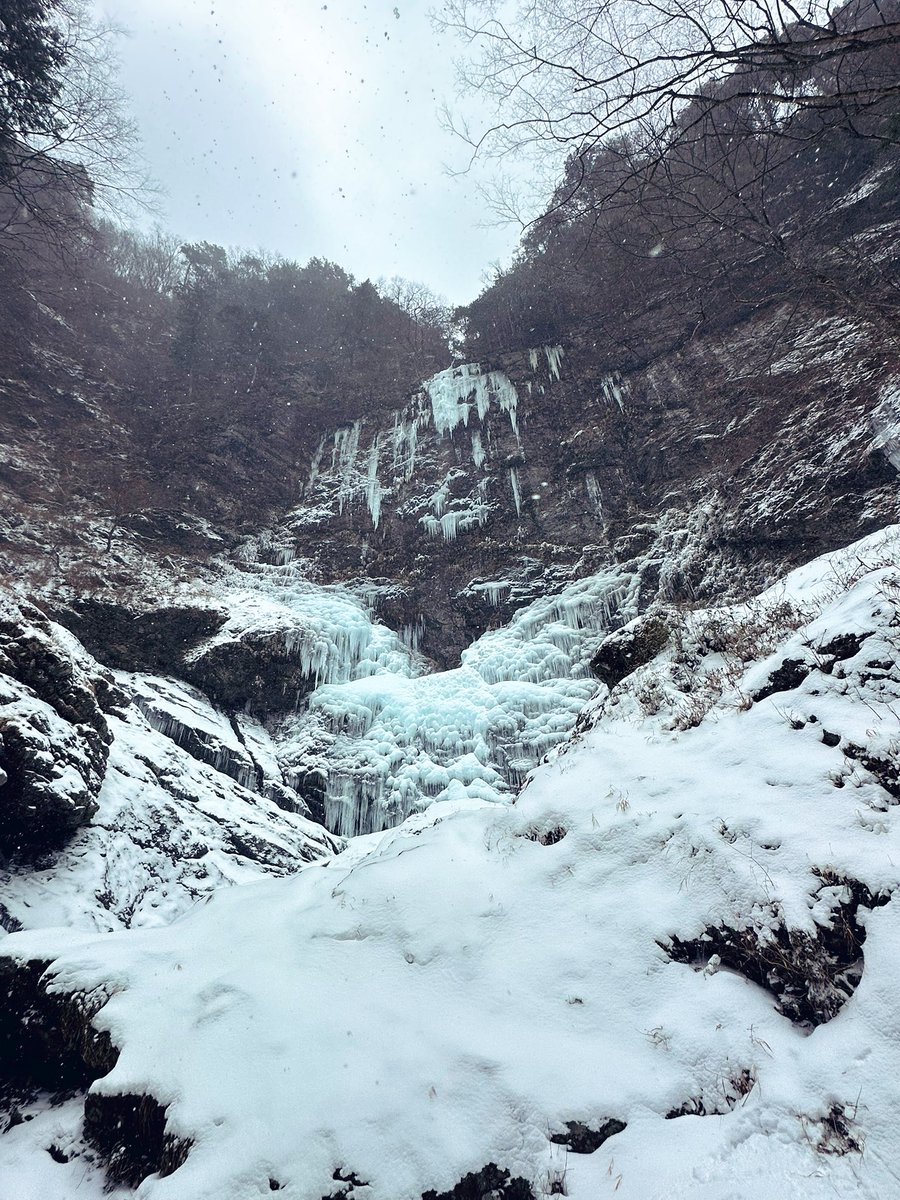 先週はずっと行って見たかった冬季の風折滝へ行きエンジェルウイングを見てきました！🪽
物凄い迫力で一緒に歩いてくれた方々と感動しっぱなしでした😆