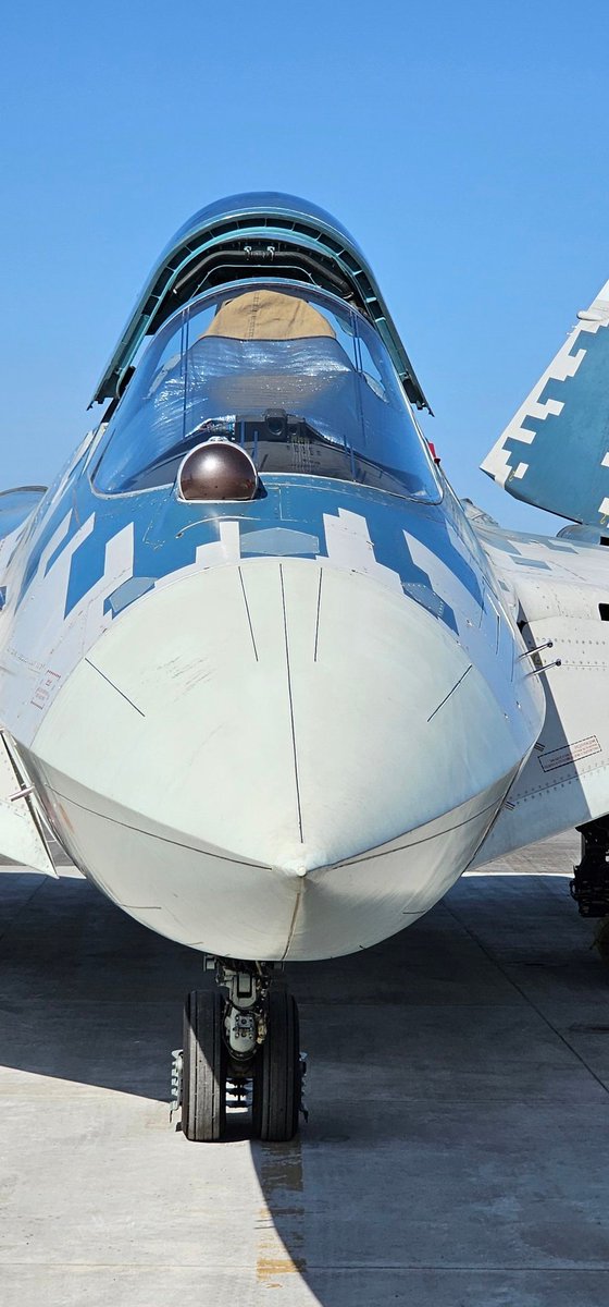 vishwak's tweet photo. Up close with the legendary fighter and a legend pilot Sergey Bogdan #su47 #sergeybogdan @AeroIndiashow https://t.co/1IuYcc85D3