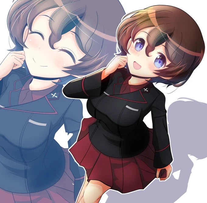 やっぱり黒森峰、小梅ちゃんで(⁠*⁠'⁠ω⁠`⁠*⁠)  #魅力ある黒を見せてください 