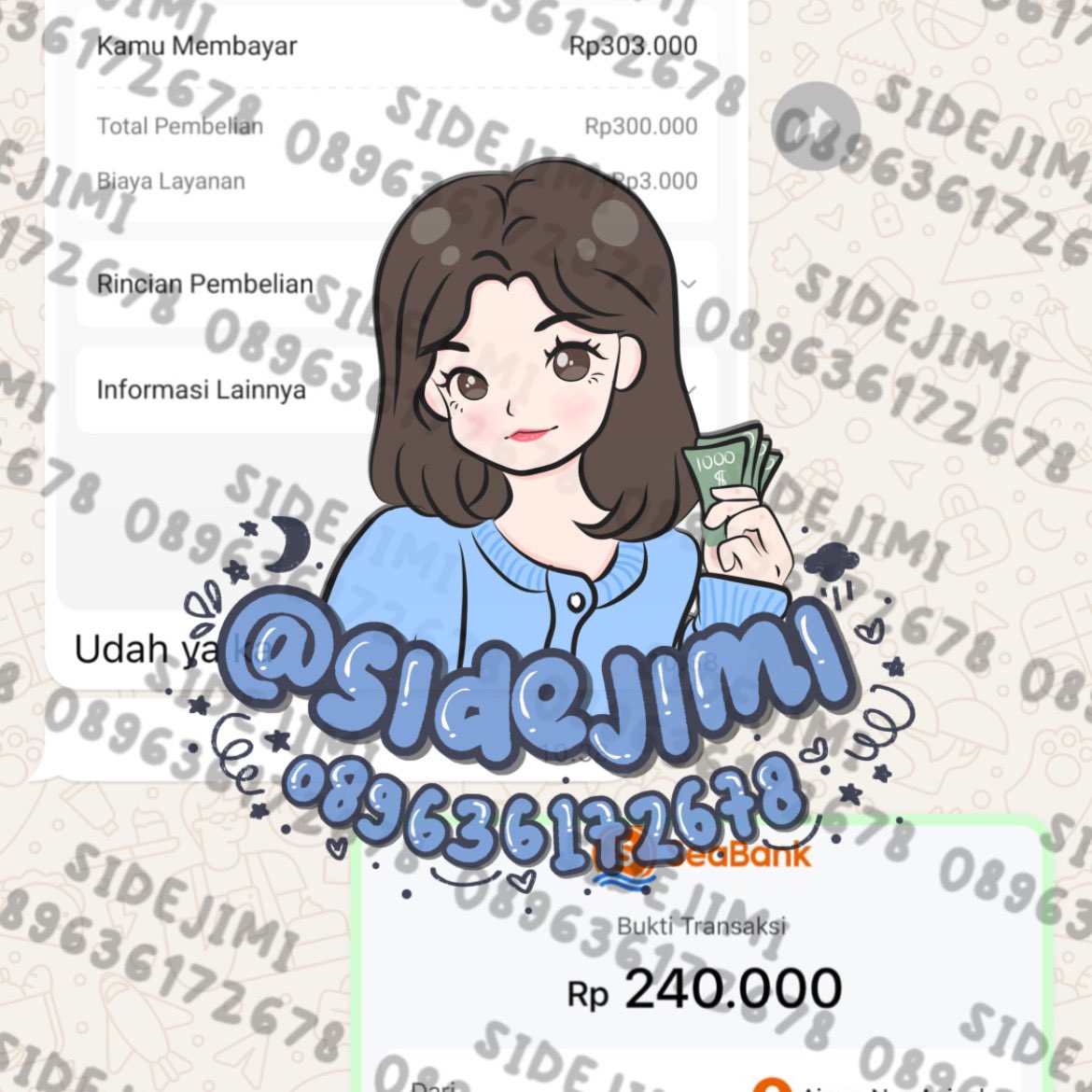 sidejimi's tweet photo. always open walau ga ngetweet juga tetep open yupss cuzz mau gestun langsung ke wa aja 🥰😍🤍🫰🏻 https://t.co/VRpbwnrpNa