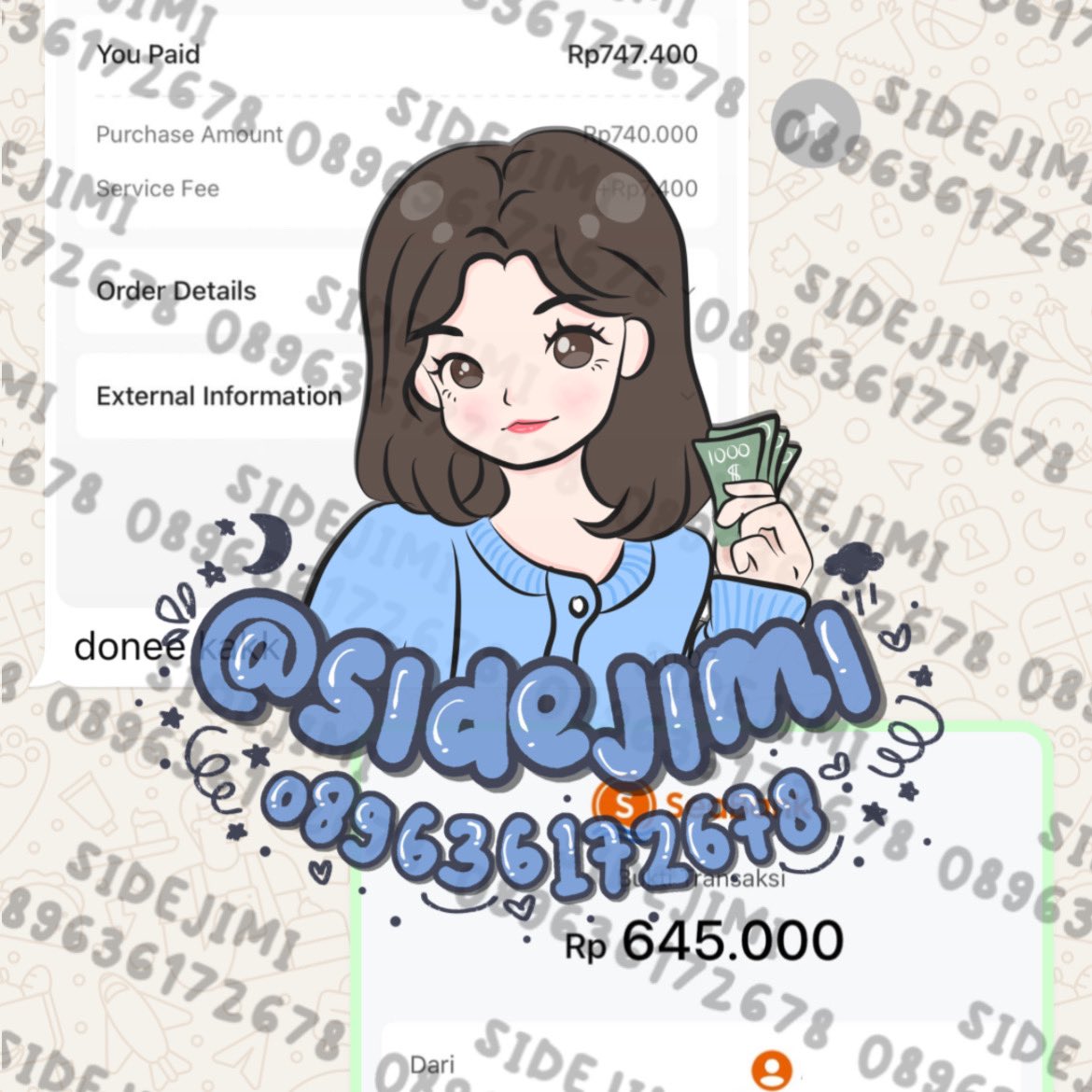 sidejimi's tweet photo. always open walau ga ngetweet juga tetep open yupss cuzz mau gestun langsung ke wa aja 🥰😍🤍🫰🏻 https://t.co/VRpbwnrpNa