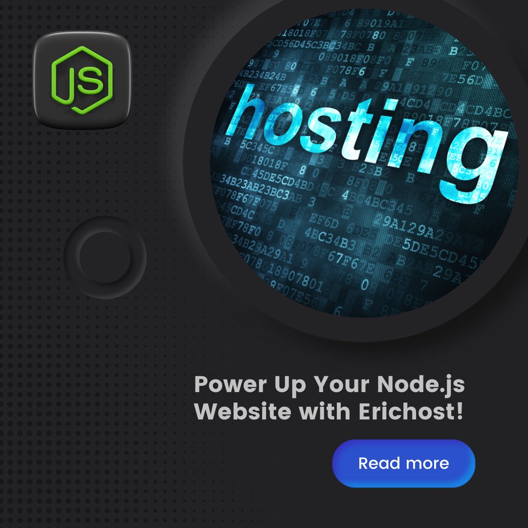 erichost001's tweet image. Experience blazing speed, rock-solid security, and limitless scalability—all in one powerful hosting solution! blog.erichost.com/best-node-js-w…
#NodeJSHosting #erichost #FastSecureScalable #nodejsdeveloper #webhostingprovider