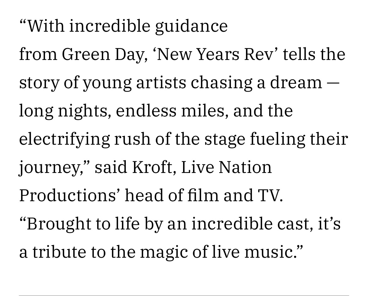 I can’t wait for the scene where the venue takes a 25% merch cut 😍😍😍😍😍😍😍😍😍😍😍😍