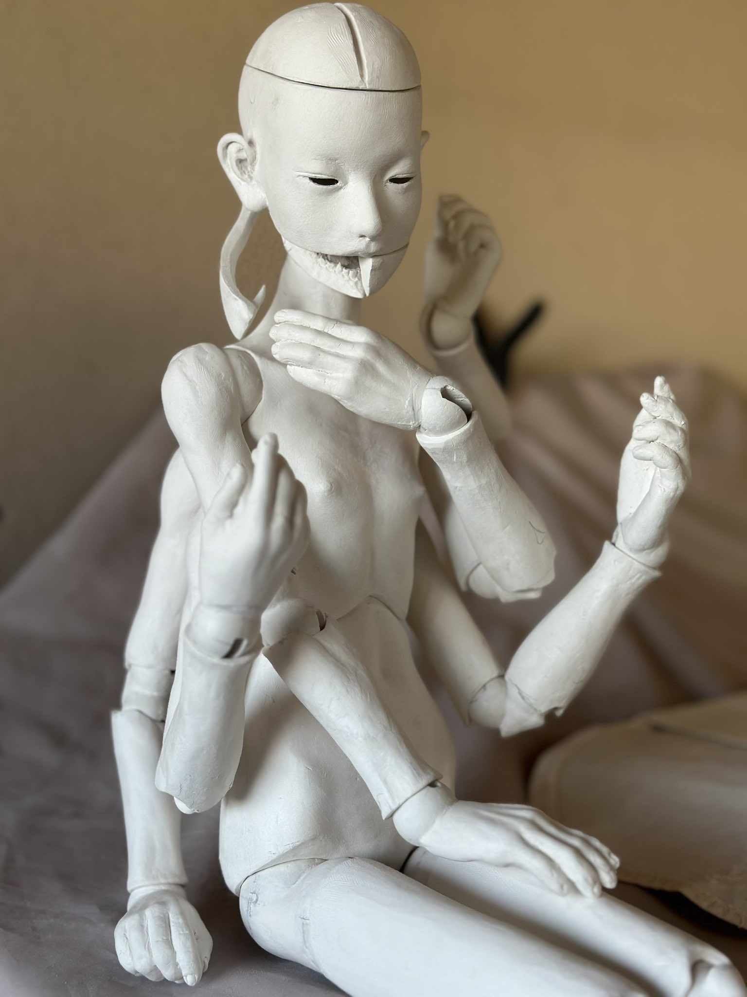 創作人形 球体関節 47cm 球体関節人形～無我の会～展 はちす・田中雅子 - 文化と出会い