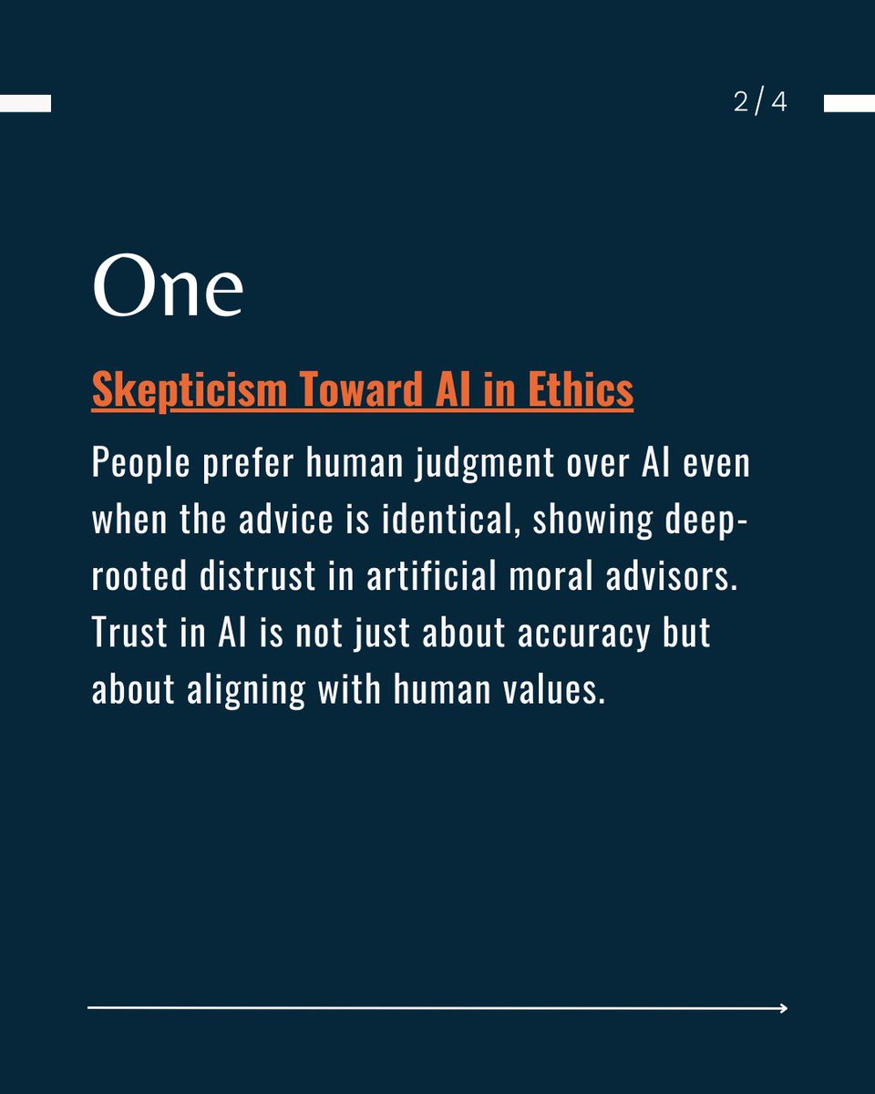 eicta_iitk's tweet image. Can AI Be Trusted with Moral Decisions? Research Says Not Yet.

#AIethics #MoralAI #TrustInTech #ArtificialIntelligence