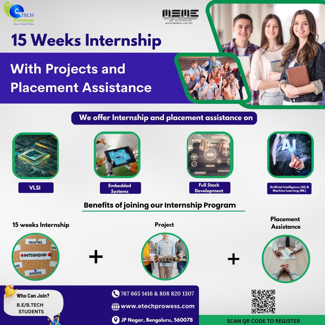 EtechProwess's tweet photo. 📷 15-Week Internship | Hands-On Experience | Placement Assistance 📷

Looking to bridge the gap between academia and industry? Our 15-week internship program is designed to provide you with real-world exposure.

https://t.co/cGFeKHIlsb https://t.co/7Cmd4wWcAI