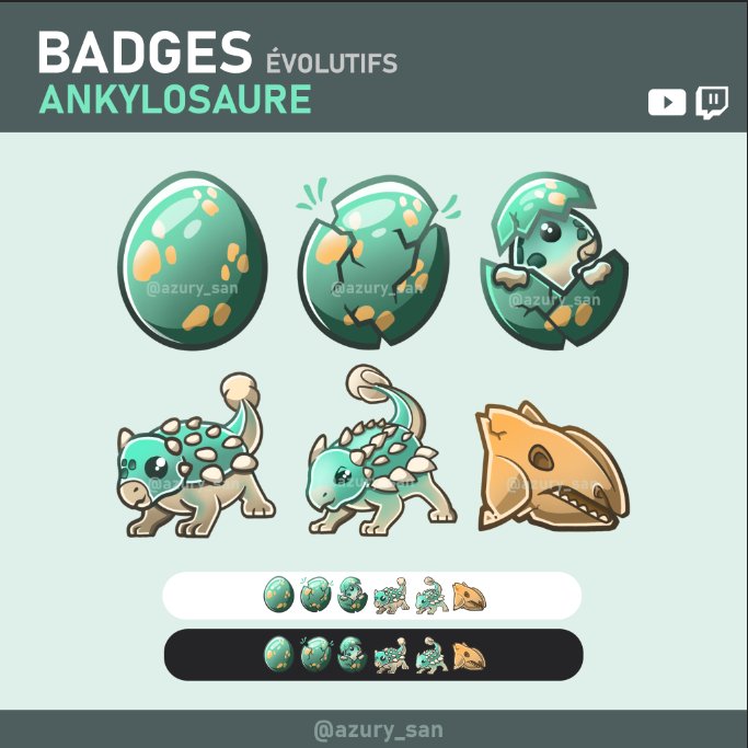 _azury_'s tweet photo. Badge évolutif réalisé pour @florian_usk 🌿
Qu'en penses-tu ? Personnellement j'ai beaucoup aimé travailler sur cette commande ! Merci pour ta confiance !

#twitch #twitchfr #badgetwitch https://t.co/mYrsOlnsax