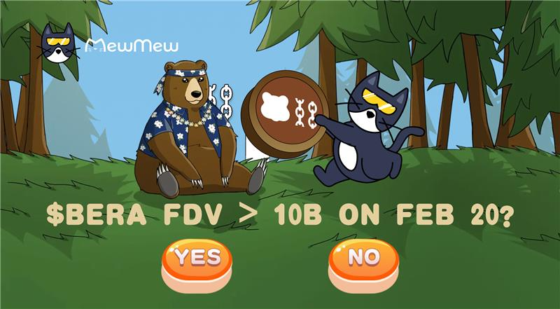 MewMew (@mewmew_tapp) on Twitter photo 🐻Will $BERA FDV >10 B on Feb 20?
Place your bets on MewMew now and join the fun! 🚀
💸10,000 XP awaits
Make your guess, rally your fellow crypto cats, and let's see who predicts it right.
👉t.me/MewMew_ton_bot… 🐻Will $BERA FDV >10 B on Feb 20?
Place your bets on MewMew now and join the fun! 🚀
💸10,000 XP awaits
Make your guess, rally your fellow crypto cats, and let's see who predicts it right.
👉t.me/MewMew_ton_bot…