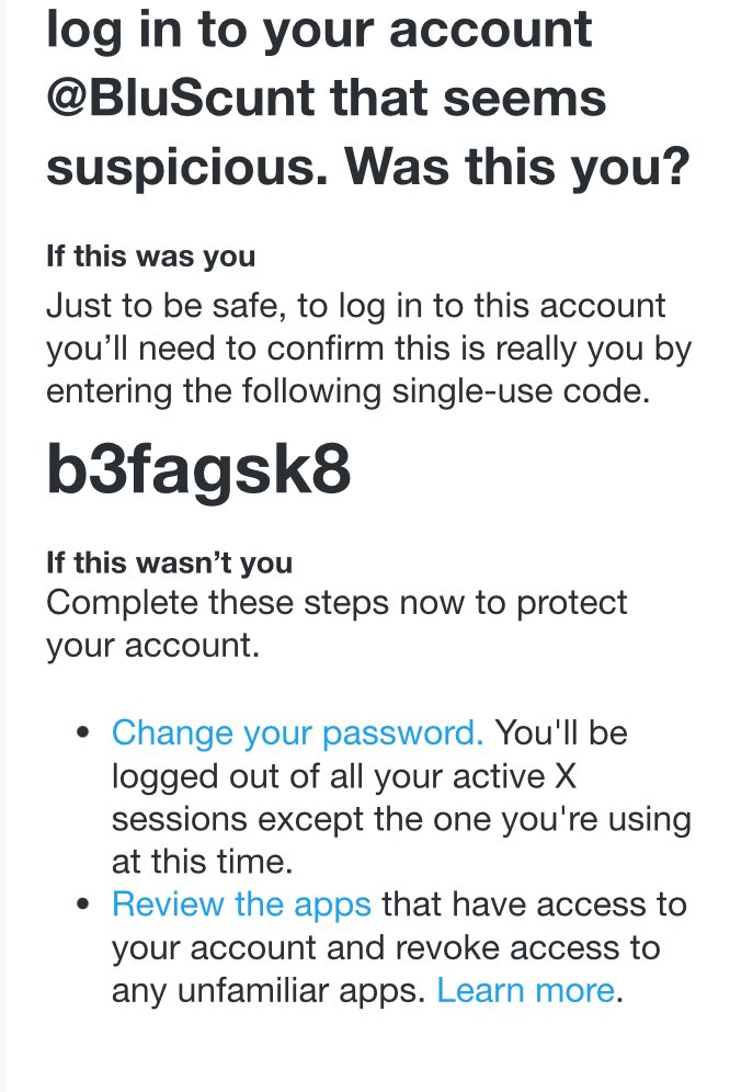 BluScunt's tweet image. It signed me outta my account and gave me dis code? What da crap!