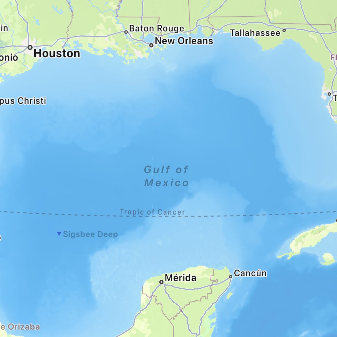 selling slightly used iPhone 13 with Gulf of Mexico still on the map