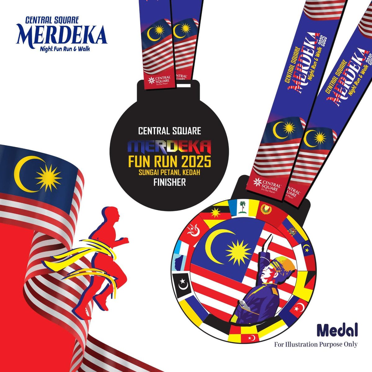 Merdeka Night Run &amp; Walk

30 Ogos 2025,
5km,
Central Square, Sungai Petani.

🔗 howei.com/registration/1…