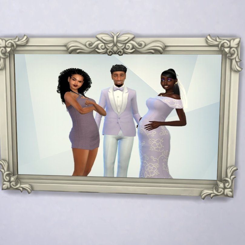 TheCosmicXO's tweet photo. Ole boy changed his outfit mid ceremony... then almost wolfed out uuuuggghhhh! They tied the knot and had a great time. #Sims4 #Wedding #Werewolf #SimWedding https://t.co/z877XybZRz