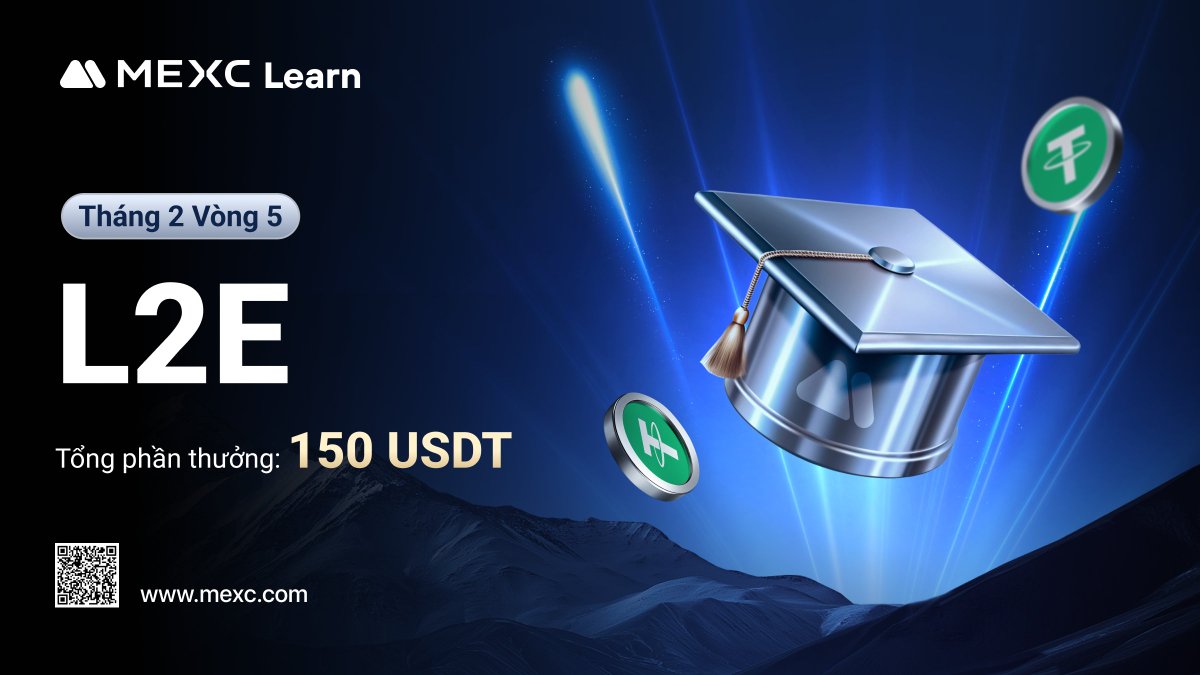 MEXCVietnam's tweet photo. 💎 Sự kiện MEXC #Learn2Earn vòng 5 tháng 02 đã bắt đầu!

🎩 Tổng phần thưởng 150 USDT Bonus

🗓Thời gian sự kiện: 00:00, ngày 11/02/2025 - 23:59, ngày 12/02/2025

1. Thích bài viết và theo dõi tài khoản MEXC Việt Nam trên Facebook/X
2. Tag 3 người bạn và share bài post sự kiện trên Facebook/X ở chế độ công khai
 
🧐Sau đó đọc bài viết và điền form trả lời câu hỏi ở cuối bài viết.

📖Chủ đề kỳ này: Nhận lợi nhuận miễn phí với tiền thưởng Futures trên MEXC
https://t.co/ZI3ZPUe0tD