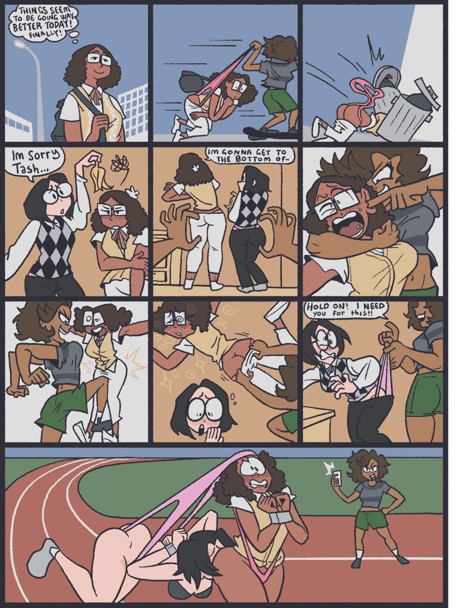 SamRockwell420's tweet photo. some voyeurism, wedgies, small penis humiliation fetish and accidental sex comics to share with yall! 🥺 I love drawing BDSM fantasies #NSFWartist #humiliationfetish commissions always open! https://t.co/C9ECWKHkQm