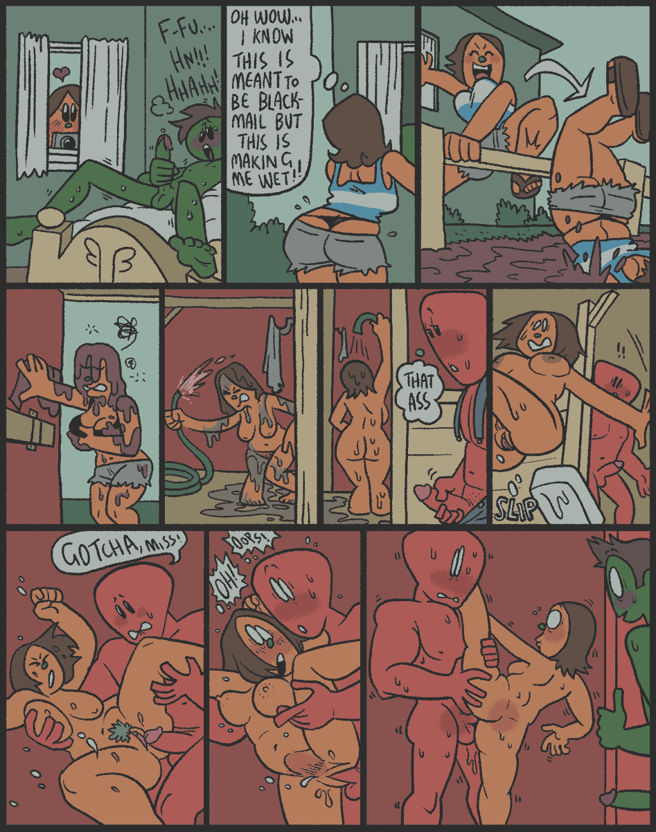 SamRockwell420's tweet photo. some voyeurism, wedgies, small penis humiliation fetish and accidental sex comics to share with yall! 🥺 I love drawing BDSM fantasies #NSFWartist #humiliationfetish commissions always open! https://t.co/C9ECWKHkQm