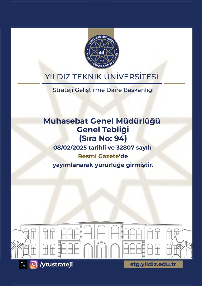 Muhasebat Genel Müdürlüğü Genel Tebliği (Sıra No:94) (Parasal Sınırlar) Yayımlanmıştır. stg.yildiz.edu.tr/duyurular/Muha…