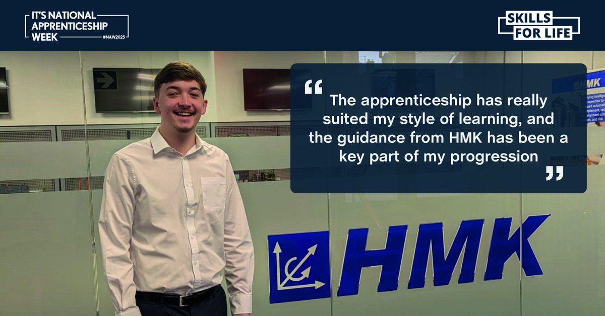 It's #NationalApprenticeshipWeek, so we’re celebrating our very own apprentice Billy, who has recently completed his #apprenticeship 

His journey highlights the impact #apprenticeships can have.

🔗 Read Billy’s story: hmkdirect.com/news/billy-com…

#NAW2025 #SkillsForLife