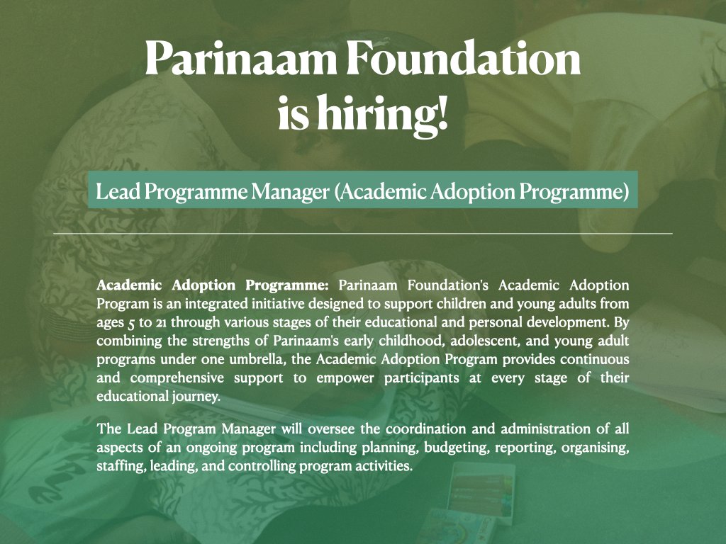 Parinaam Foundation tweet media