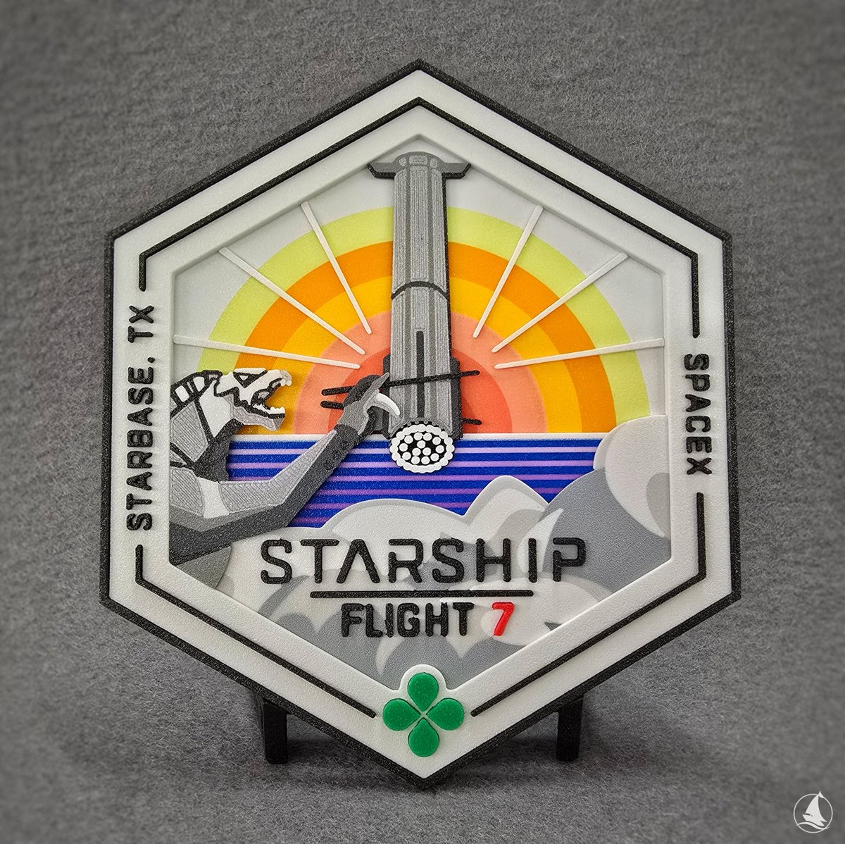 schiffer_soft's tweet photo. 👀Today I finished my 3d interpretation of @elonmusk
's & @SpaceX's 7th orbital test flight patch. 🚀
What do you think?
.
Made with❤MK4/MMU3/XL by @josefprusa🙏
@prusament @dasfilament_de @Filafarm
.
🛒https://t.co/CIW9CpnpUR
.
#teamspace #IFT7 #3d_mission_patch #schiffer_soft https://t.co/FzQuRw6AV3