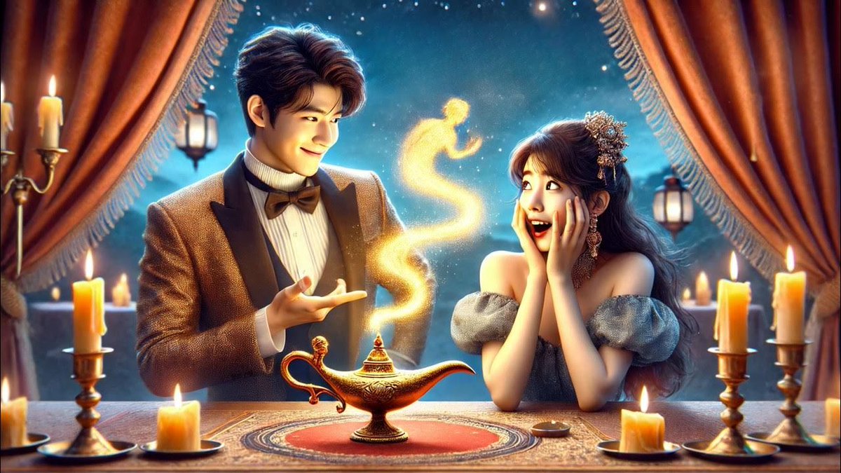 NerdiPop's tweet photo. The story centers on Ga Young, a stoic and emotionally distant woman whose life takes a fantastical turn when she stumbles upon a magical lamp. 

Watch here: https://t.co/adyjXqHAwF 

#alltheloveyouwishfor #genie  #kdramas   #dramaalert  #lovestory  #kdrama #kdramarecommendations https://t.co/TYjnE5RKYX