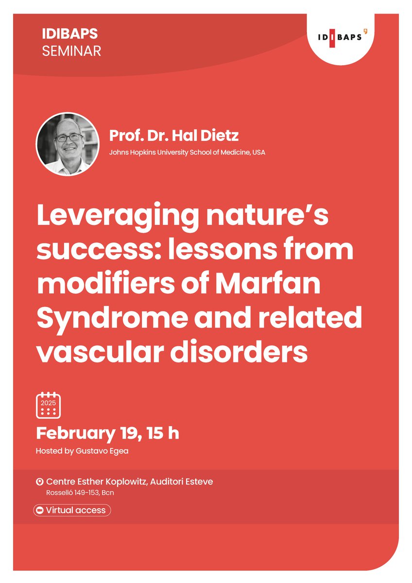 And interessting seminar next February 19th at 15:00 in the Esther Koplowitz Center, Barcelona.