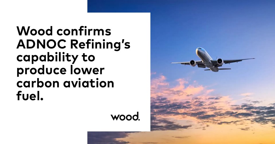 Wood (@woodplc) on Twitter photo Wood has confirmed <a href="/ADNOCGroup/">ADNOC Group</a> Refining’s capability to produce Lower Carbon Aviation Fuel. Our team analysed over 25,000 unique data points, validating the potential of Ruwais Refinery to meet stringent international certification standards. bit.ly/40RiKGk Wood has confirmed <a href="/ADNOCGroup/">ADNOC Group</a> Refining’s capability to produce Lower Carbon Aviation Fuel. Our team analysed over 25,000 unique data points, validating the potential of Ruwais Refinery to meet stringent international certification standards. bit.ly/40RiKGk